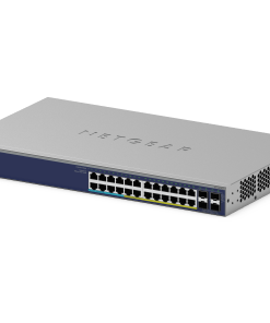 NETGEAR GS728TXUP — 24-Port Gigabit Ethernet Ultra60 PoE++ Smart Managed Switch with 4x10G SFP+ Ports and optional Insight Remote/Cloud Management (420W)