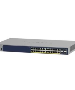 NETGEAR GS728TP — 24-Port Gigabit Ethernet PoE+ Smart Managed Switch with 4 SFP Ports and optional Insight Remote/Cloud Management (190W)