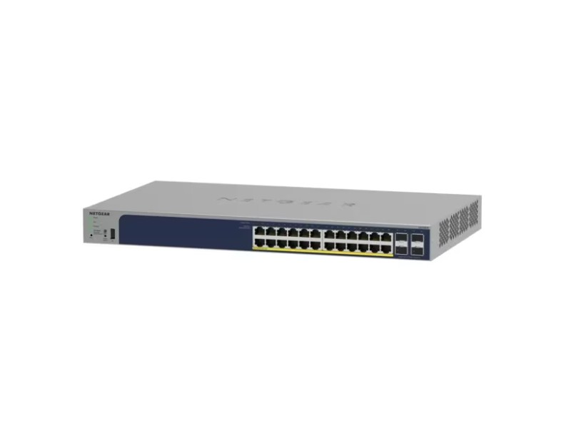 NETGEAR GS728TP — 24-Port Gigabit Ethernet PoE+ Smart Managed Switch with 4 SFP Ports and optional Insight Remote/Cloud Management (190W)
