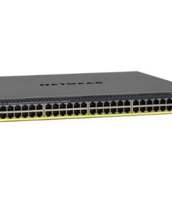 NETGEAR GSM4352PB — M4300-52G-PoE+ (1,000W PSU) Stackable Managed Switch with 48x1G PoE+ and 4x10G including 2x10GBASE-T and 2xSFP+ Layer 3 (GSM4352PB)