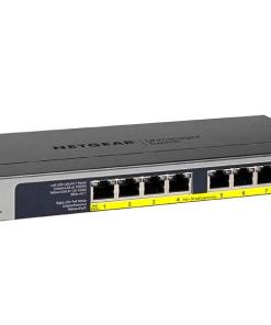 NETGEAR GS108PP — 8-port Gigabit Ethernet Unmanaged High-Power FlexPoE PoE+ Switch with 8 PoE+ Ports (123W)