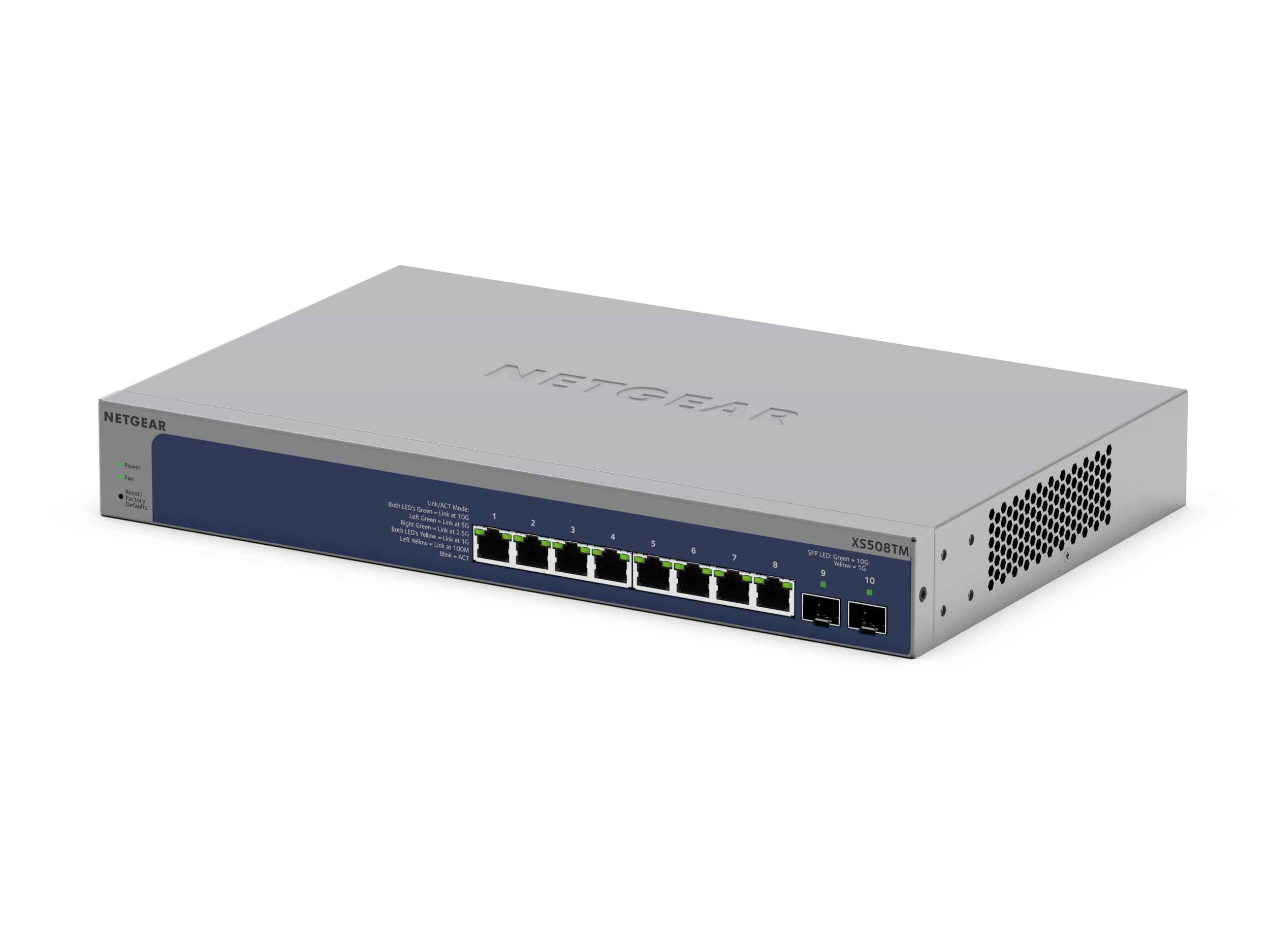 8-Port 10G/Multi-Gigabit Ethernet Smart Switch with 2 10G SFP+ Ports (S3600 Series) - Thumbnail 2