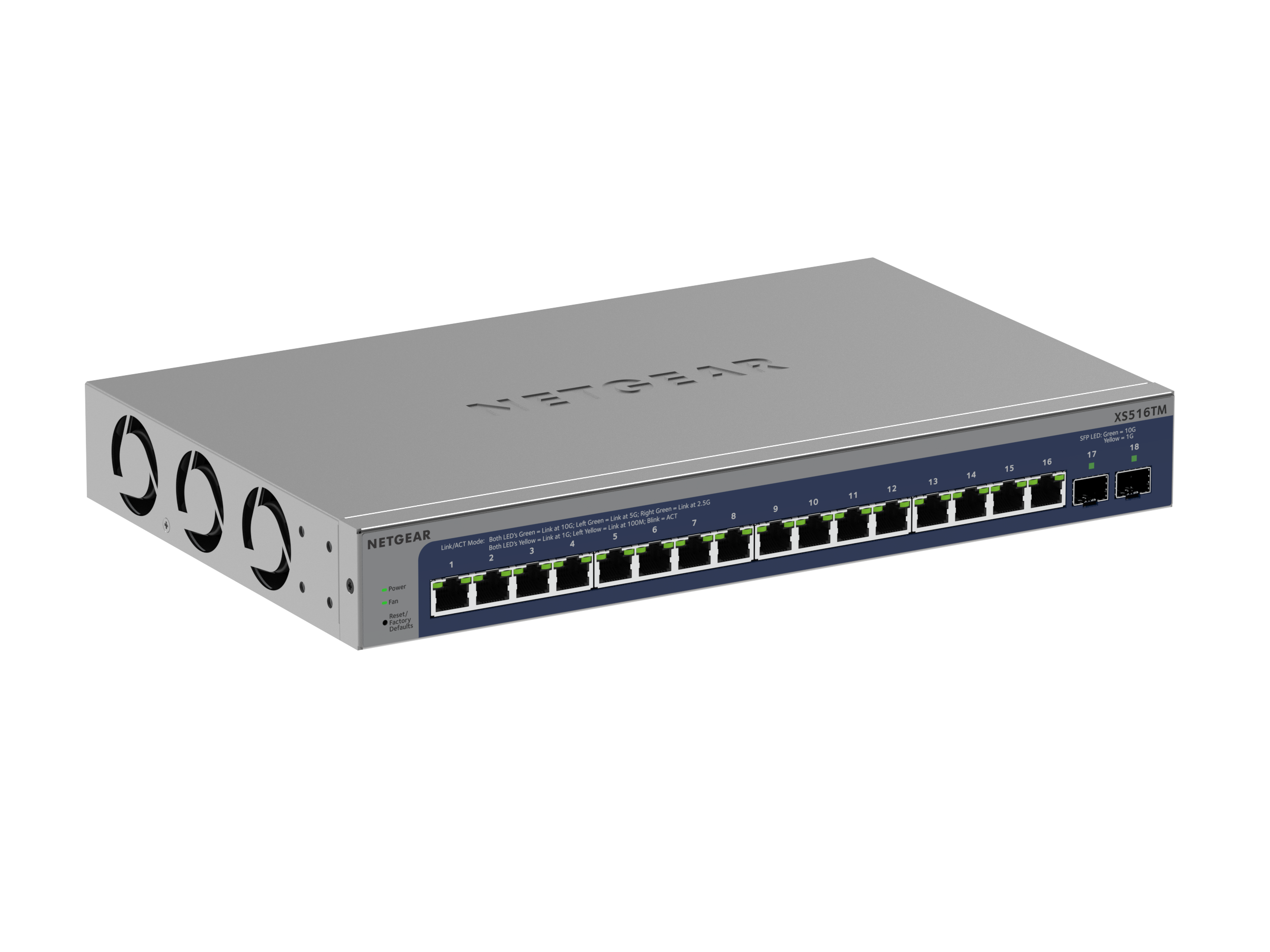 NETGEAR XS516TM — 16-Port 10-Gigabit/Multi-Gigabit Ethernet Smart Managed Switch with 2 Dedicated SFP+ Fiber Ports and Optional Insight Remote/Cloud Management - Image 2