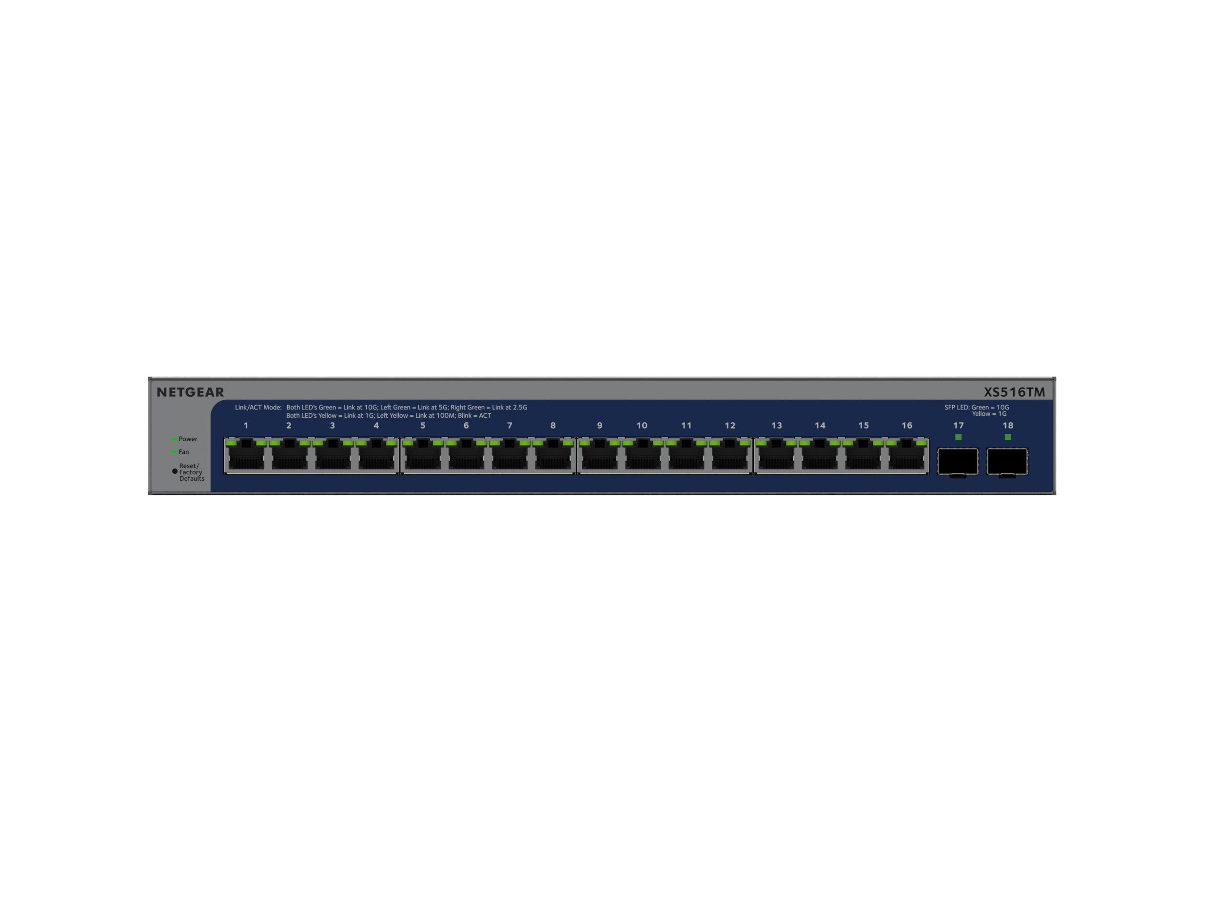 NETGEAR XS516TM — 16-Port 10-Gigabit/Multi-Gigabit Ethernet Smart Managed Switch with 2 Dedicated SFP+ Fiber Ports and Optional Insight Remote/Cloud Management - Image 13